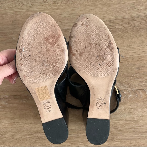 Tory Burch Black Miller Wedge Sandal, 8 - Picture 5 of 7